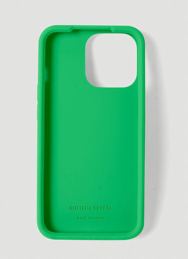 Bottega Veneta Intrecciato iPhone 13 Pro Case Green bov0151072