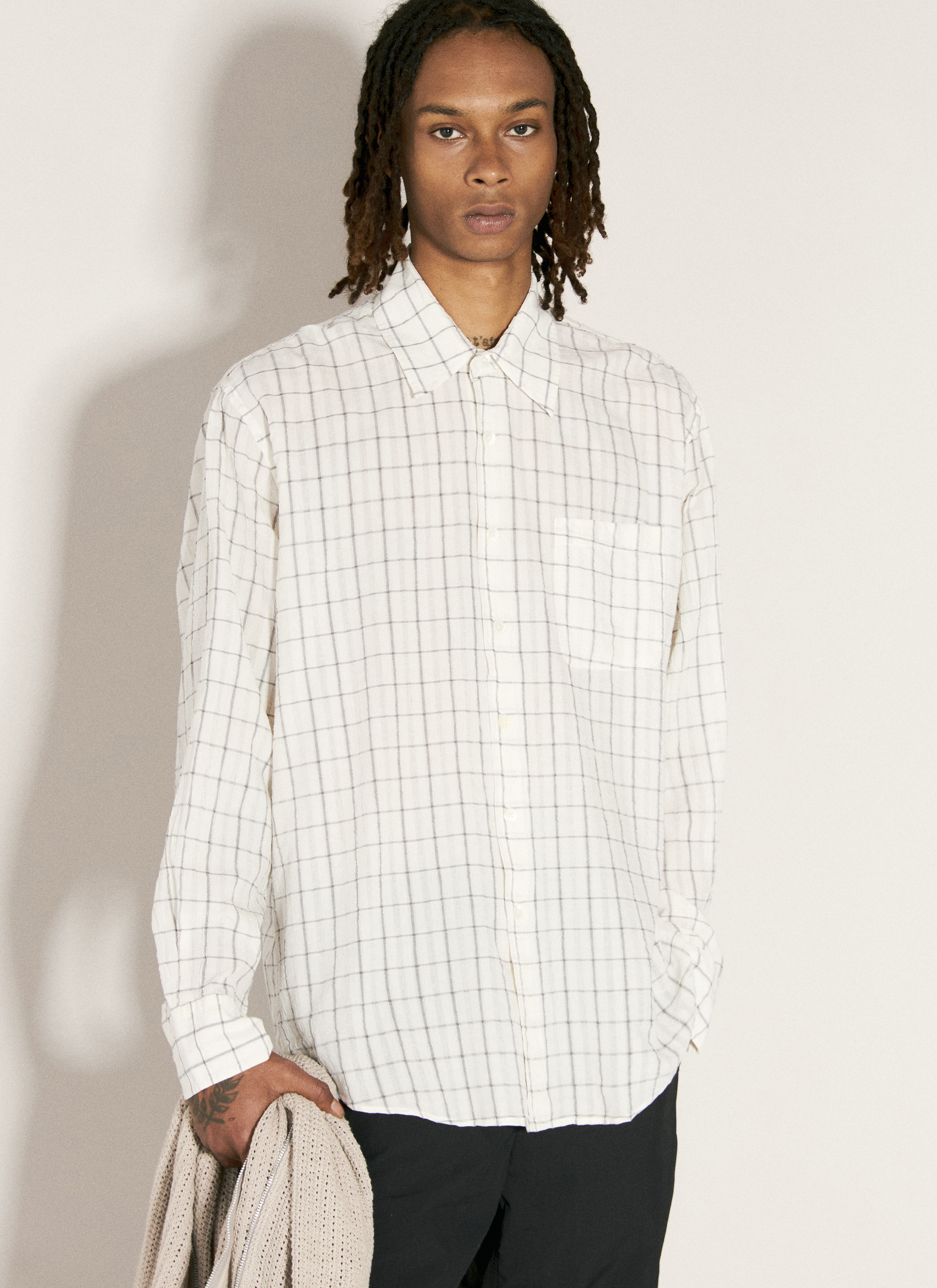The Row Above Check Shirt Red row0156010