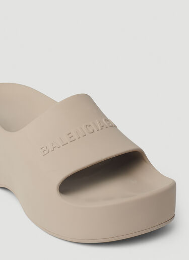 Balenciaga Chunky Platform Slides Beige bal0252068