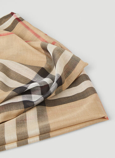 Burberry Oversized Check Scarf Beige bur0347007