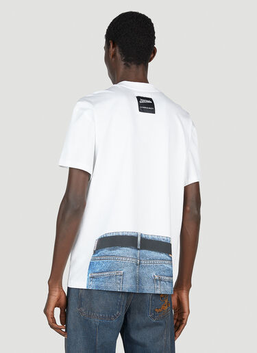Y/Project x Jean Paul Gaultier Trompe L'Oeil Belt T-Shirt White ypg0152008