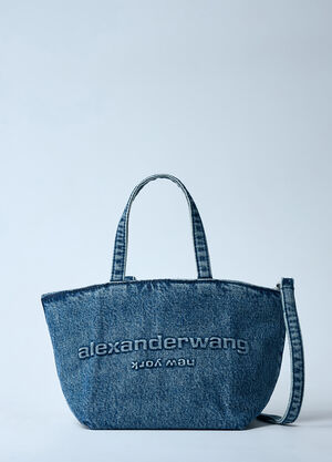 Alexander Wang スモールデニムパンチトートバッグ ブルー awg0259047