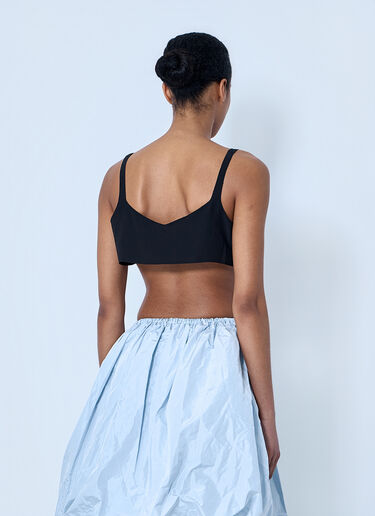 Prada Structured Bralette Top Black pra0264021