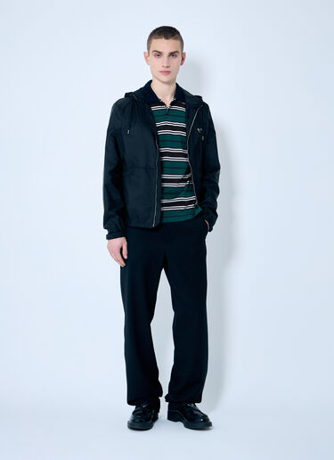 Prada Striped Polo Shirt Green pra0160002