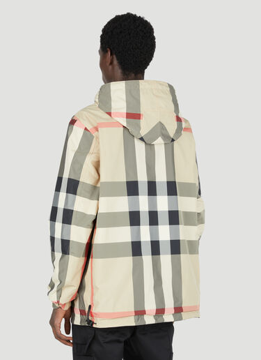 Burberry Reversible Check Hooded Jacket Beige bur0145074