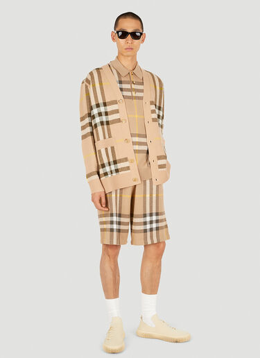 Burberry 格纹短裤 米 bur0149018