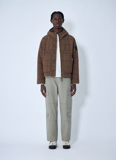 Stone Island Short Parka Jacket Brown sto0164061