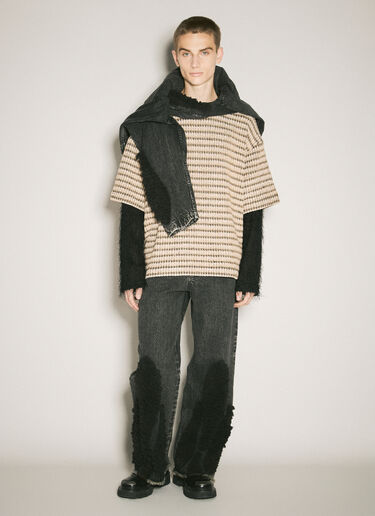 Song for the Mute Double-Layered Sleeves Sweater Beige sfm0158008