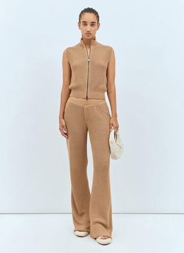 Aries Knit Pants Aya Muse Aries Knit Pants Brown aym0257007