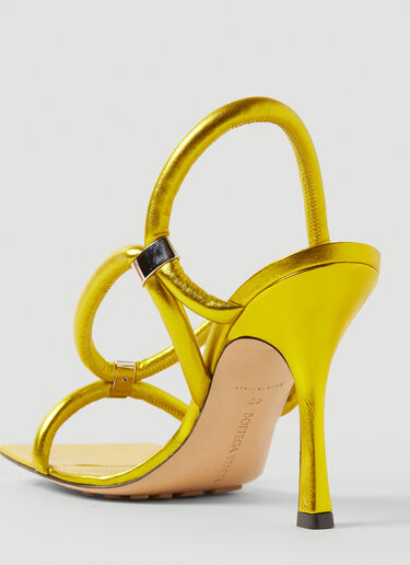 Bottega Veneta Stretch Strap High Heel Sandals Yellow bov0251077