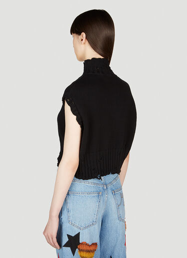 Marni High Neck Cropped Sweater Black mni0253025