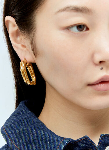 Jacquemus Les Petites Crèoles Knot Earrings Gold jas0256003