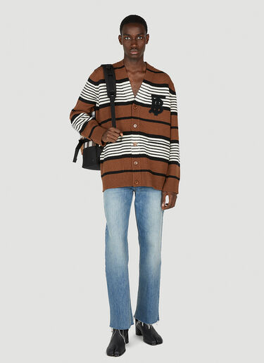 Burberry 徽标贴饰开衫 棕色 bur0152040