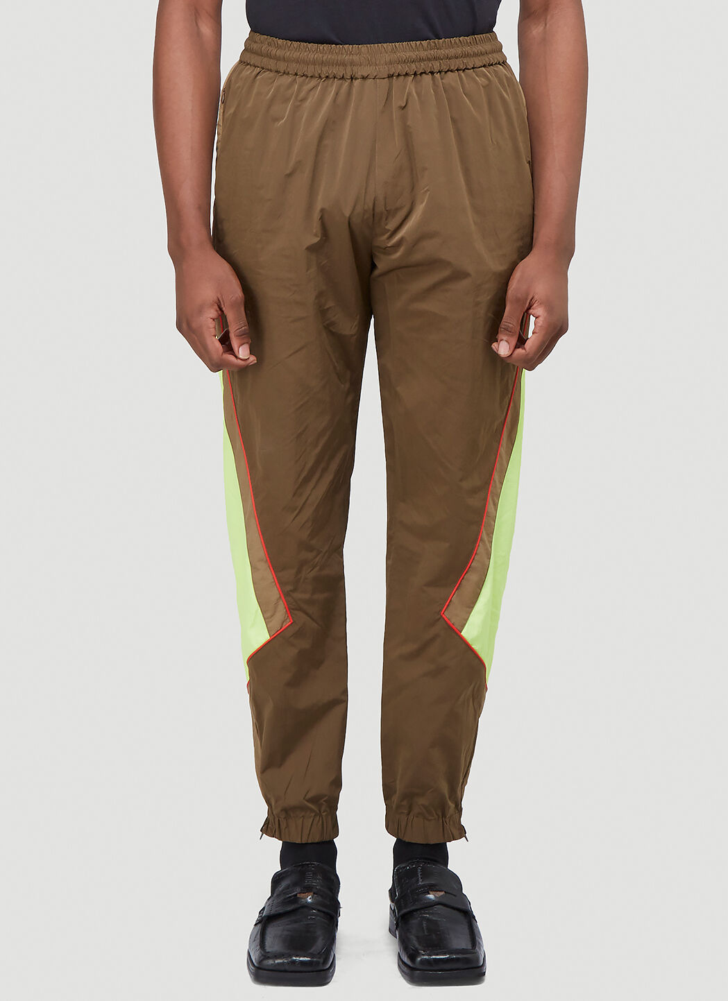 Martine Rose Panelled Track Pants Brown mtr0142006