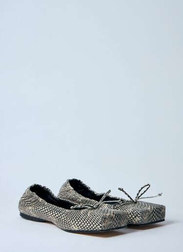Jacquemus 레 발레리나 플랫 슈즈 베이지 jac0260047
