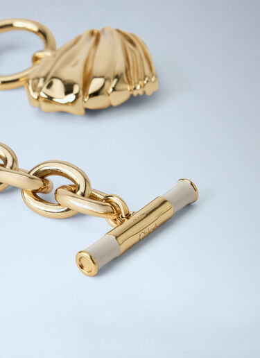 LN-CC® - Chloé: Pleated Heart Necklace - Gold Chloé Pleated Heart Necklace Gold chl0265063