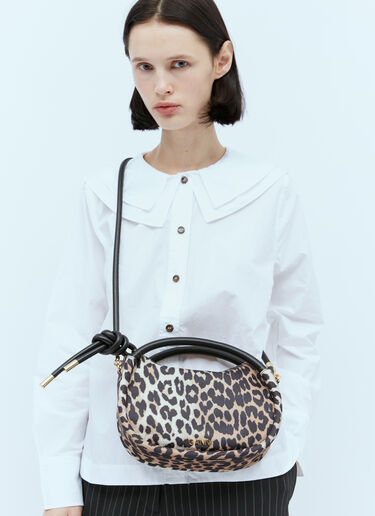 GANNI Knot Mini Handbag Beige gan0254021