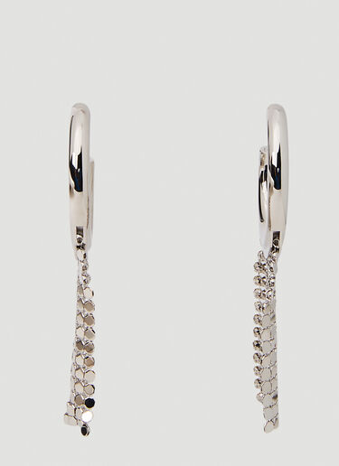 Rabanne Pixel Hoop Earrings Silver pac0251003