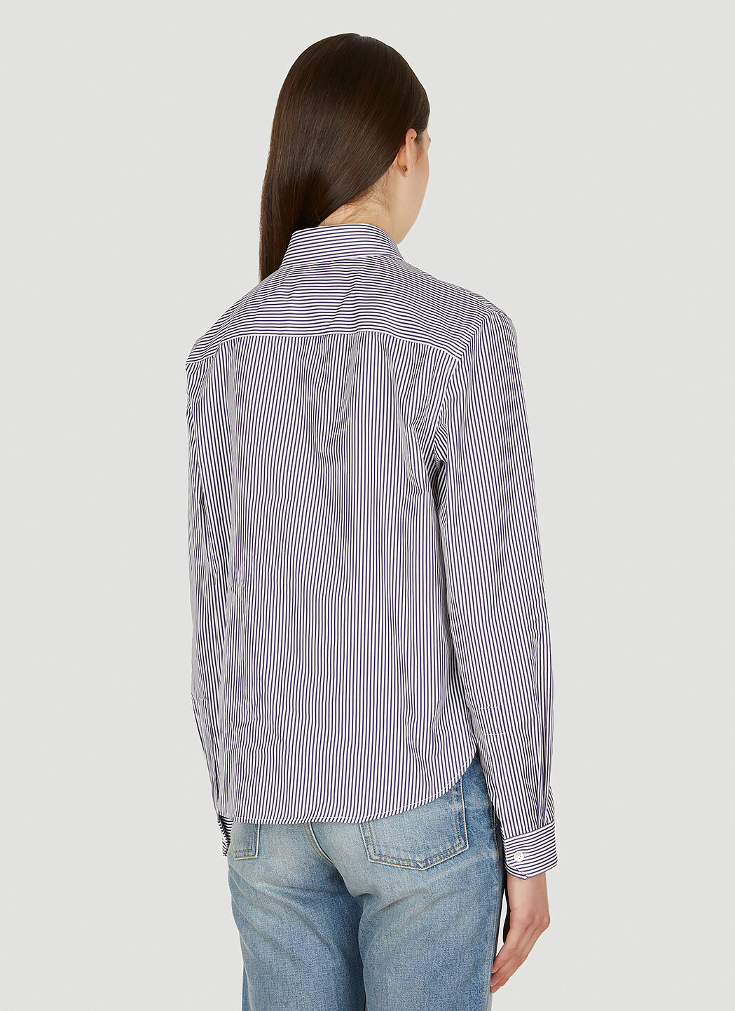Saint laurent deals blue shirt