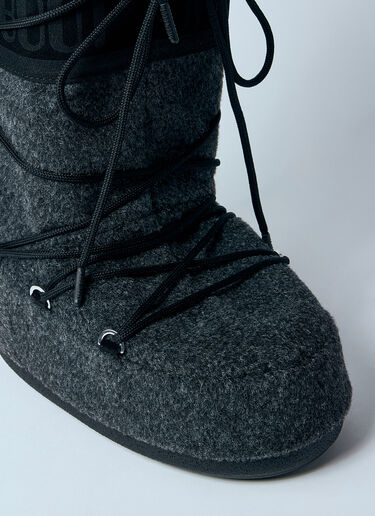 Moon Boot Icon Felt Boots Black mnb0360005