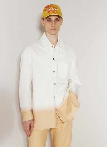Lanvin x Future 로고 자수 베이스볼 캡 옐로우 lvf0157012