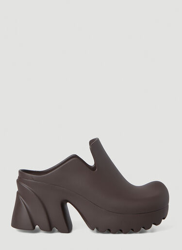 Bottega Veneta Flash Puddle Platform Clog Shoes Brown bov0245112