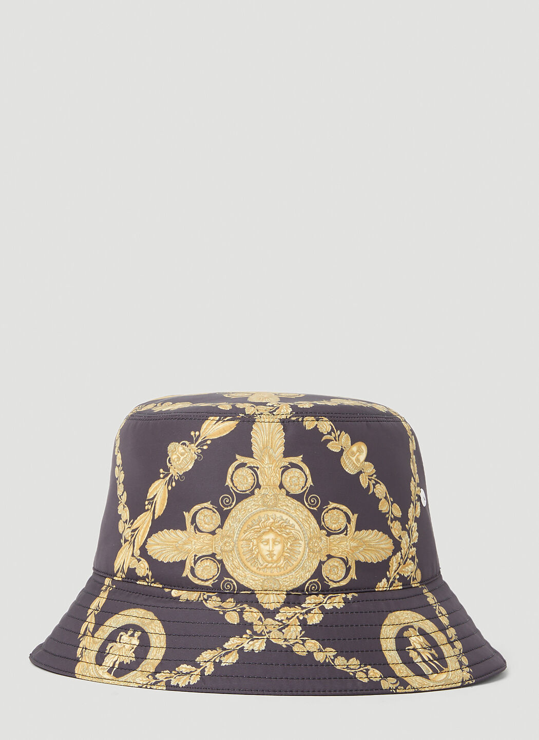Versace Baroque Print Bucket Hat en Gold pour homme LN CC