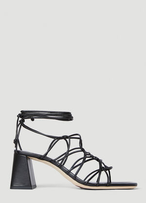 BY FAR Alexander Strappy Heeled Sandals Pink byf0254009