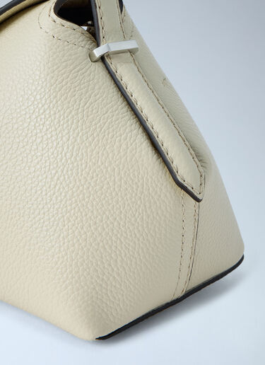 LN-CC® - Toteme: T-Lock Grained-Leather Shoulder Bag - Cream Toteme T-Lock Grained-Leather Shoulder Bag Cream tot0265083