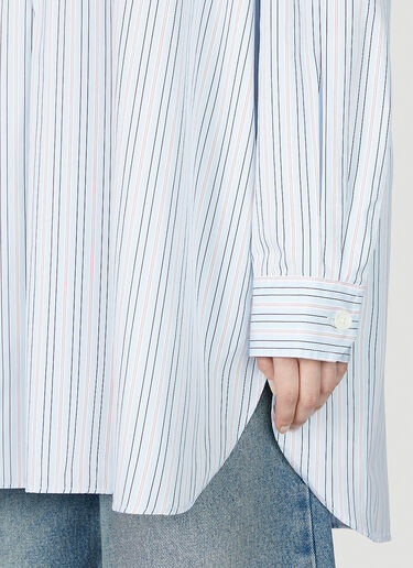 Popover Pinstripe Shirt Our Legacy Popover Pinstripe Shirt Light Blue our0252010