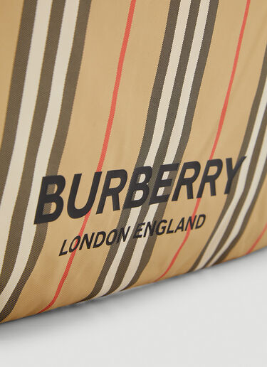 Burberry Icon Stripe Tote Bag Beige bur0246051