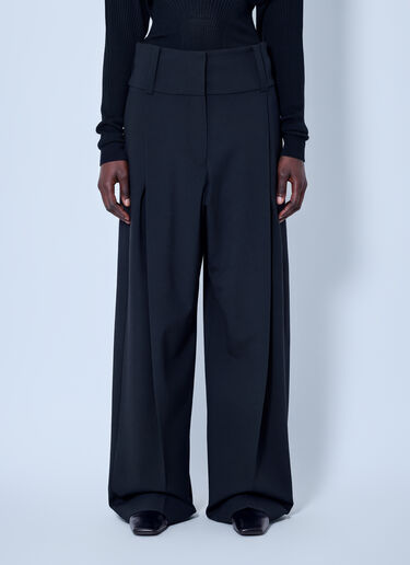 LN-CC® - Sportmax: Girino Wool Pants - Black Sportmax Girino Wool Pants Black spx0266020