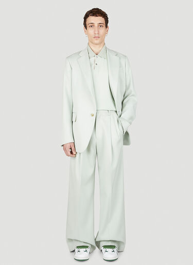 Relaxed Wide Leg Pants Lanvin Relaxed Wide Leg Pants Light Green lnv0151017