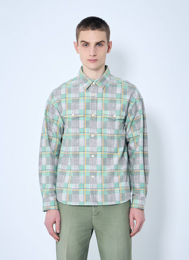 Visvim Pioneer Check Shirt Green vis0158023