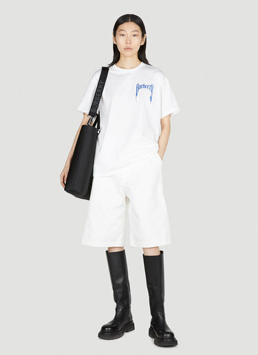 Burberry 徽标印花T恤 白 bur0252013