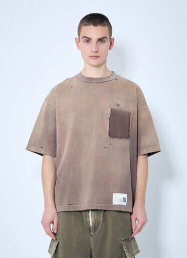 Maison Mihara Yasuhiro Sun Faded T-Shirt Brown mmy0158009