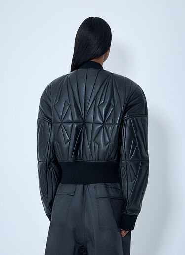 Moncler x Rick Owens Geocamo Cropped Quilted Bomber Jacket Black mcs0363009