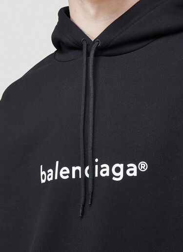 Balenciaga Medium Fit Hooded Sweatshirt Black bal0143016