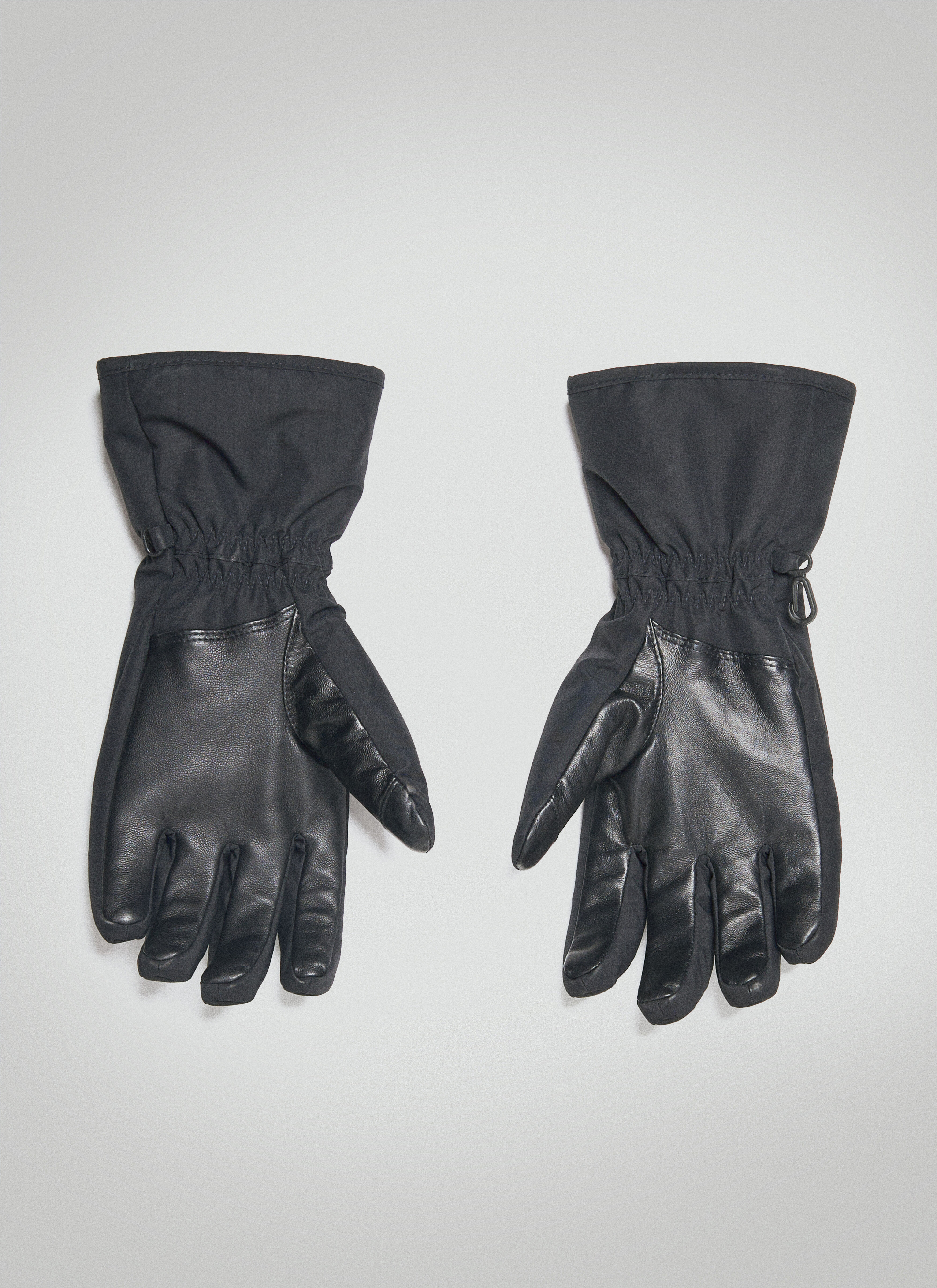 バレンシアガ ブラックグローブ3B Sports Icon Ski Gloves