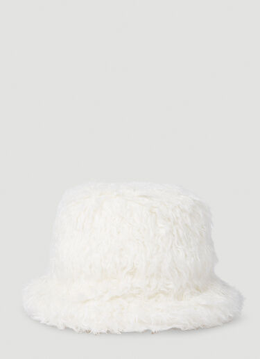 Comme des Garçons SHIRT Shaggy Bucket Hat White cdg0152010