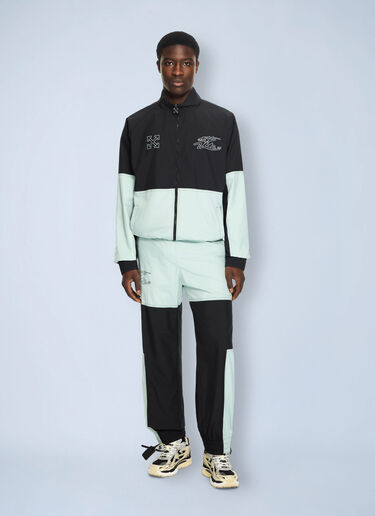 LN-CC® - Off-White: Marker Cuffed Slouchy Trackpants - Black Off-White Marker Cuffed Slouchy Trackpants Black ofw0164117