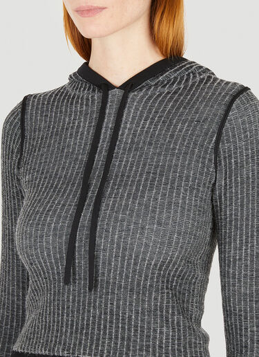 Eckhaus Latta 아모레토 후드 스웨터 그레이 eck0251003