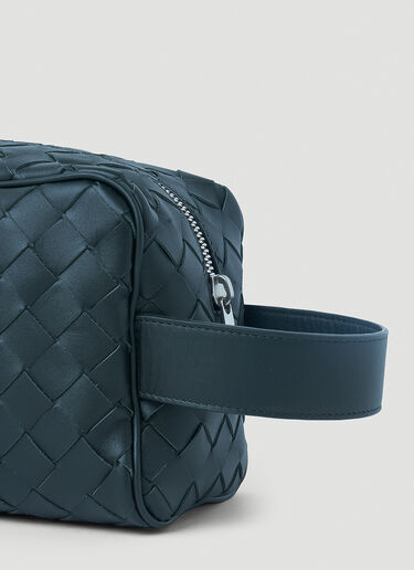 Bottega Veneta Intrecciato Travel Pouch Blue bov0152024