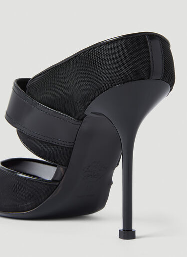 Punk Buckle High Heel Mules Alexander McQueen Punk Buckle High Heel Mules Black amq0252010