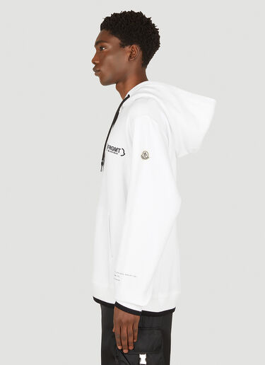7 Moncler FRGMT Hiroshi Fujiwara 徽标刺绣连帽运动衫 白 mfr0151018