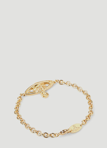 Vivienne Westwood Mini Bas Relief Bracelet Gold vvw0146056