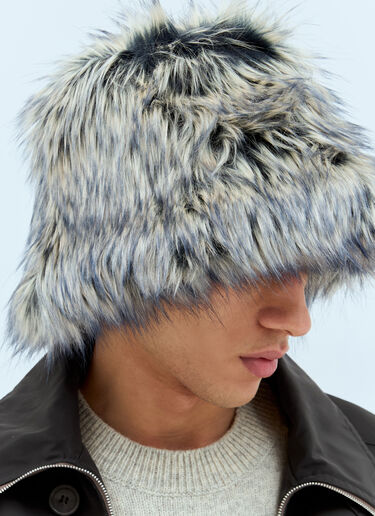 Dries Van Noten 人造毛皮渔夫帽 灰色 dvn0158030