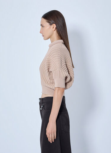 Sportmax Ribbed Knit Sweater Beige spx0265021