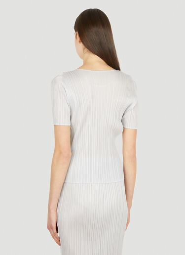Pleats Please Issey Miyake Basics 褶裥 T 恤 灰色 plp0251021