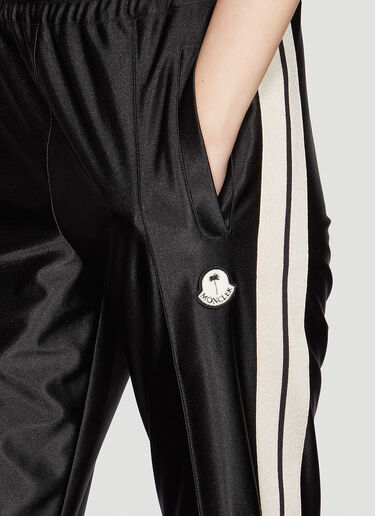 Shiny Track Pants 8 Moncler Palm Angels Shiny Track Pants Black mpa0351016